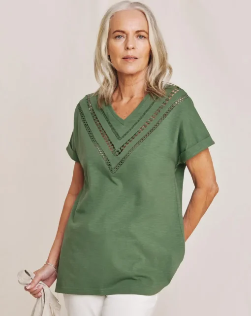 Julipa Lace Trim T-Shirt