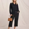 Julipa Linen Mix Cropped Trousers