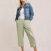Julipa Linen Mix Cropped Trousers
