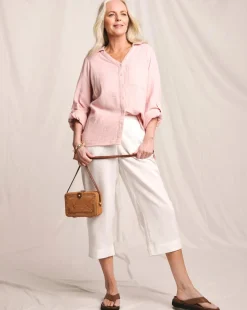 Julipa Linen Mix Cropped Trousers