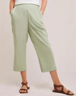 Julipa Linen Mix Cropped Trousers
