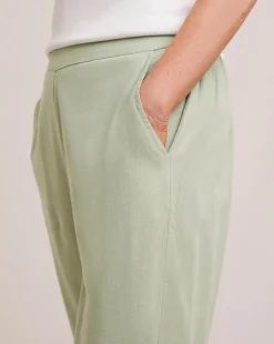Julipa Linen Mix Cropped Trousers