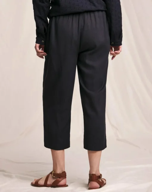Julipa Linen Mix Cropped Trousers