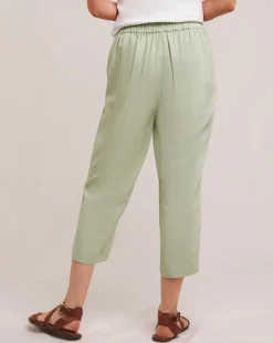 Julipa Linen Mix Cropped Trousers