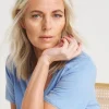 Julipa Linen Mix V-Neck Pocket T-Shirt