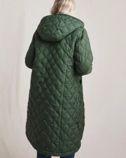Julipa Longline Quilted Hooded Coat