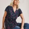Julipa Notch Neck Cotton T-Shirt