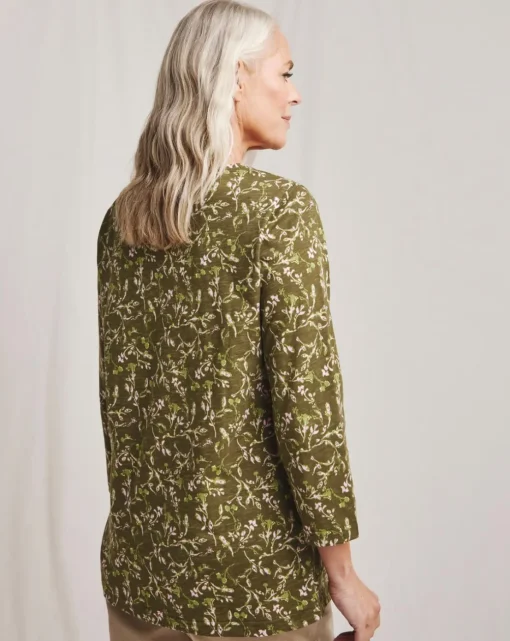 Julipa Notch Neck Cotton Top