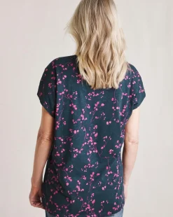 Julipa Notch Neck Cotton T-Shirt