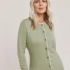 Julipa Scalloped Button Down Cardigan