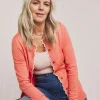 Julipa Scalloped Button Down Cardigan