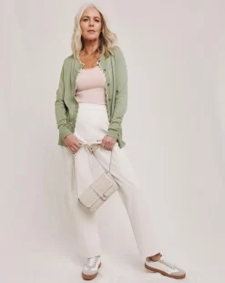 Julipa Scalloped Button Down Cardigan