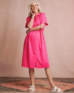 Julipa Short Linen Mix Shirt Dress