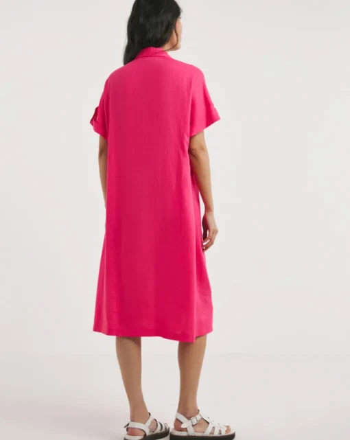 Julipa Short Linen Mix Shirt Dress