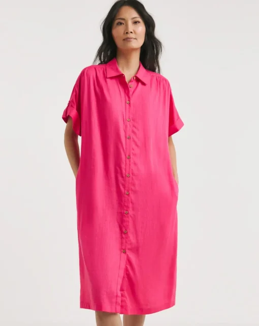 Julipa Short Linen Mix Shirt Dress