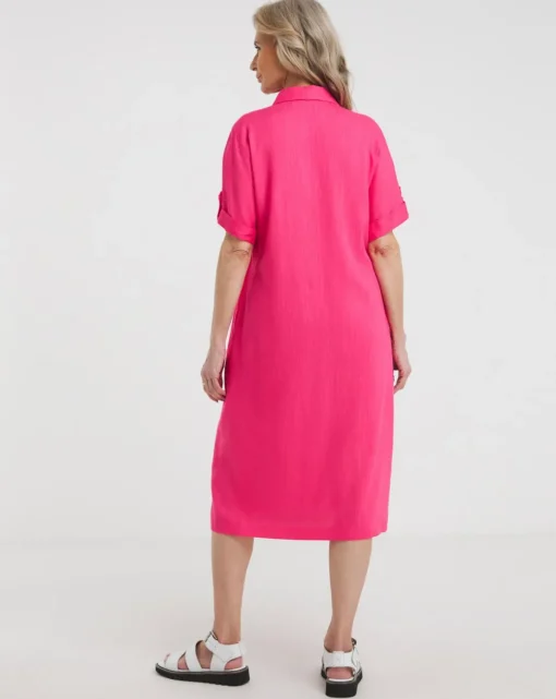 Julipa Short Linen Mix Shirt Dress