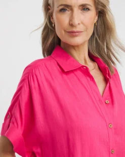 Julipa Short Linen Mix Shirt Dress