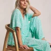 Julipa V Neck Crinkle Top