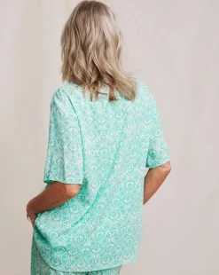 Julipa V Neck Crinkle Top