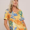 Julipa V Neck Printed T-Shirt
