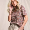 Julipa V Neck Printed T-Shirt