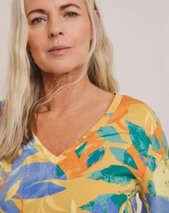 Julipa V Neck Printed T-Shirt