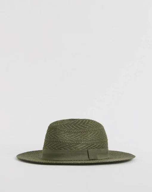 Khaki Western Cowboy Straw Hat