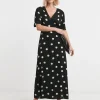 Lace Trim Maxi Dress