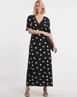 Lace Trim Maxi Dress