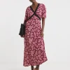 Lace Trim Maxi Dress