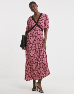 Lace Trim Maxi Dress