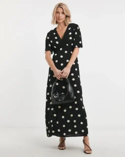 Lace Trim Maxi Dress