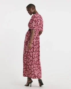 Lace Trim Maxi Dress