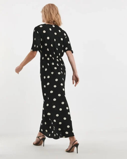Lace Trim Maxi Dress