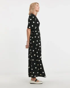 Lace Trim Maxi Dress