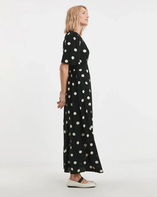 Lace Trim Maxi Dress