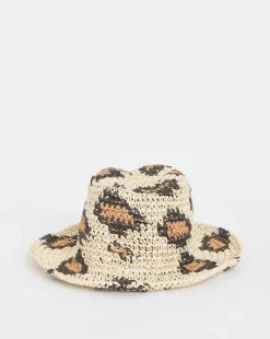 Leopard Print Fedora Hat