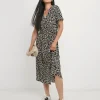 Leopard Printed Button Through Dress
