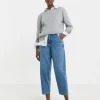 Light Blue Barrel Leg Jeans