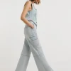 Light Blue Cargo Wide Leg Jeans