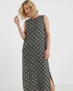 Linen Midi Shift Dress