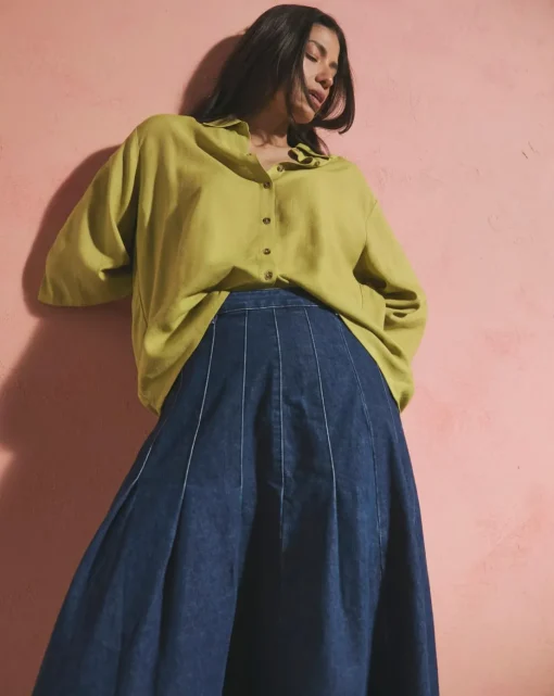 Linen Mix Half Sleeve Shirt