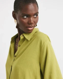 Linen Mix Half Sleeve Shirt
