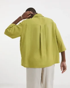 Linen Mix Half Sleeve Shirt
