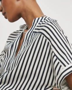 Linen Mix Tunic Top