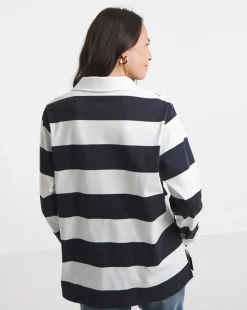 Long Sleeve Rugby Polo Top