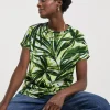 Longline Short Sleeve Curved Hem Top