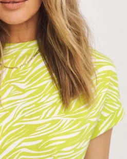 Longline Short Sleeve Curved Hem Top