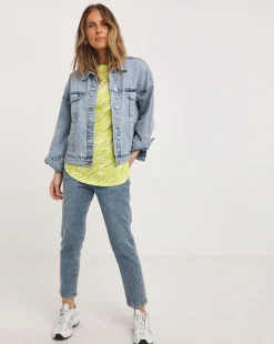 Longline Short Sleeve Curved Hem Top