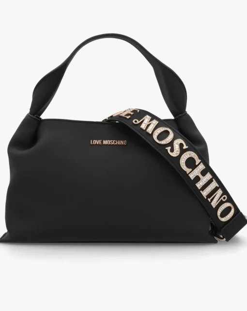 Love Moschino Aura Slouch Black Hobo Bag